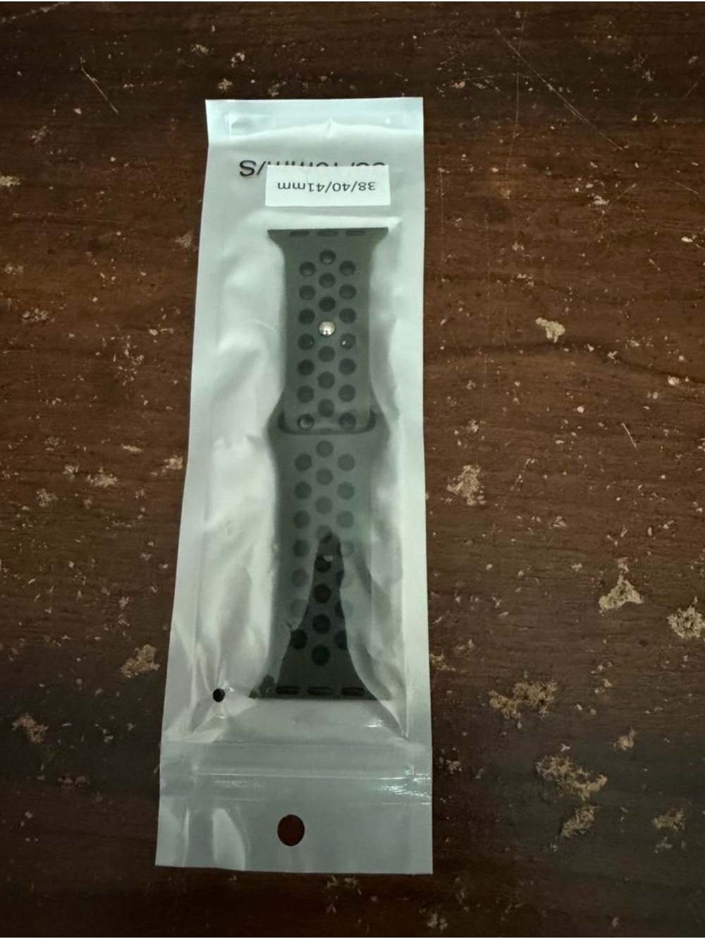 Replacement Black Sport Silicone Watch Band for 38/40/41mm